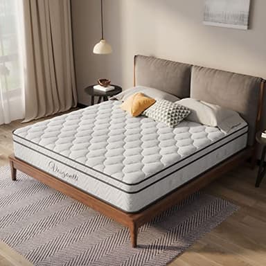 Vesgantti Boxtop Matelas 120x190cm - Épaisseur 26cm -Classique Matelas de Lit d'Adulte et d'enfant - Ressorts Ensachés Indépendant en Mousse à Mémoire de Forme- Multicouches Extra Confort 7 Zones