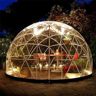 3,6 m de Igloo dôme, Tente de dôme de à Bulles avec Couverture en PVC Maillot de dôme de, pour Une Utilisation en Plein air du Camping