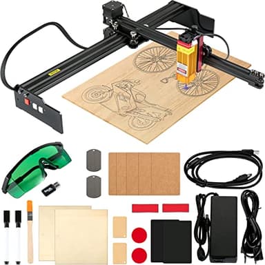 VEVOR Machine à Graver Laser Mini Graveur Laser CNC 270 x 440 mm, Machine Gravure Laser 6000 mm/min Compatibilité Forte GRBL Processeurs Doubles pour Graver Papier Bois Cuir Tissu Plastique Acrylique