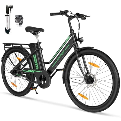 HITWAY 26 Pouces Vélo électrique 36V 10,4Ah Batterie, VTT Electrique Adulte Homme avec écran LCD, 25km/h avec Moteur 250w, autonomie jusqu'à 40-80km