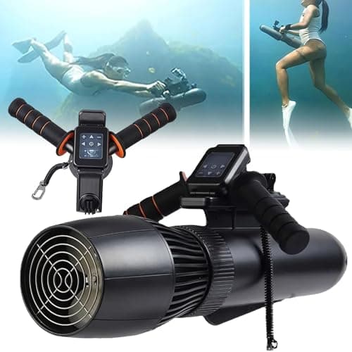 XDLYWUZIQ Booster De Kayak Portable, Ensemble De Propulseur sous-Marin sans Balais De 130 Minutes, Scooter De Mer sous-Marin électrique De 10 Km/H, Scooter De Plongée pour Kayaks/Bateaux Gonflables