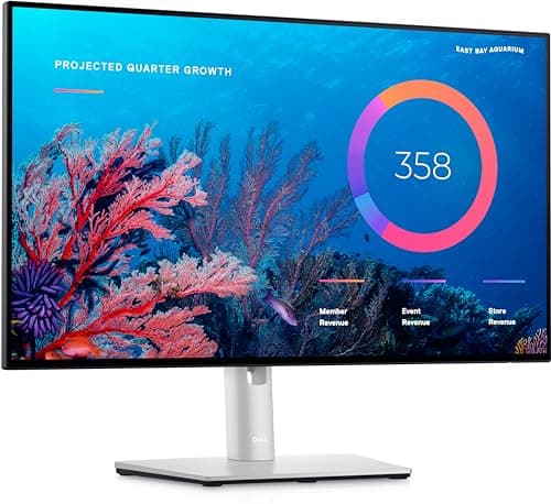 Dell U2422HE UltraSharp USB-C 24" Full HD (1920x1080) Écran PC, 60Hz, IPS, 5ms, 100% sRGB, 3x USB-C, 2x DisplayPort, HDMI, 4x USB, RJ45, Garantie 3 ans, Argent