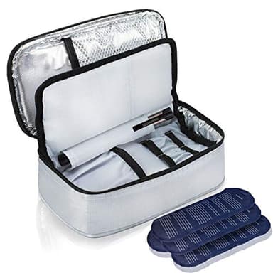 ALLCAMP Trousse Pochette Housse Isotherme Sac pour Diabétique Avec Poche de Gel Chaud/Froid