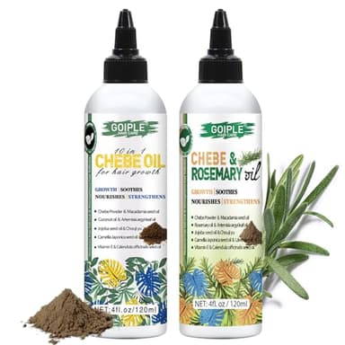 Huile Capillaire Chebe Et Romarin Pour Le Pousse Cheveux Très Rapide 10 En 1 Chebe Huile Pour Le Cuir Chevelu Hydratant Afrique Chebe Poudre Pour Cheveux Plus Forts Cheveux Plus Long