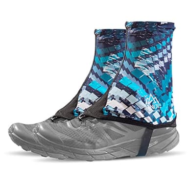 TRIWONDER Guêtres Randonnée Basses Couvre Chaussures Anti Sable Guêtres Trail pour Homme Femme Chasse Running (A - Bleu, L)