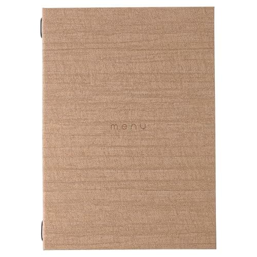 DAG Style, Porte-menu Restaurant A4 Line Italy, Menu Restaurant avec inscription "Menu" Couleur Sable, PU, 100% Made in Italy