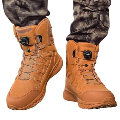 Chaude Bottines Homme Imperméable Antidérapant Bottines Boots Décontractées Chaussure Randonnée Chaussure Montante Bottine Chaussure De Chasse Confortable Chaussures Hiver