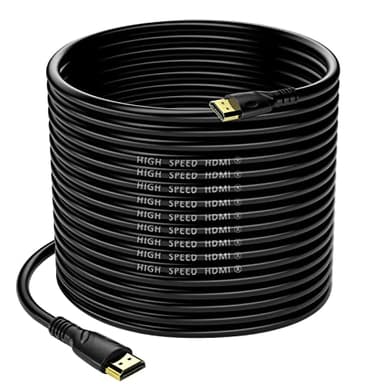 Jorenca 4K câble HDMI 20m(HDMI 2.0,18gbps) ultra rapide plaqué connecteur,retour Audio Ethernet,vidéo 4k@60hz Fullhd1080p 3D compatible HDTV,Blu-Ray,PC,Xbox,ordinateur portable, PS3/4/5/9,etc