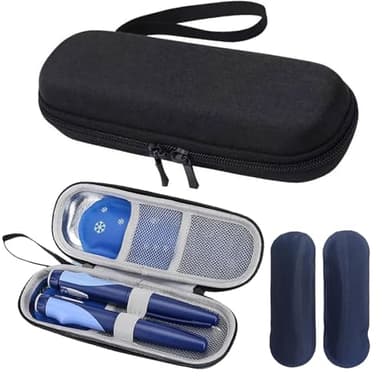 Sac isotherme à insuline, sac à médicaments, sac de voyage, sac à médicaments pour diabétiques, mini glacière pour les voyages, petit sac isotherme avec 2 blocs réfrigérants