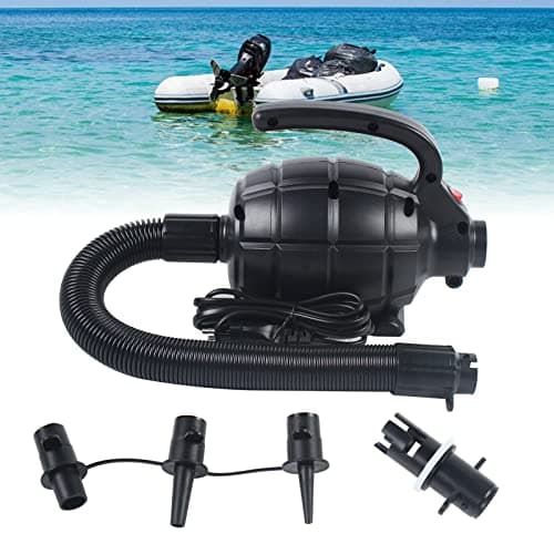 Pompe à air électrique 600 W - Pompe électrique 1000 l/min - Pompe à air rechargeable - 2,4 psi avec 4 buses pour tapis de piste d'air Tumbling