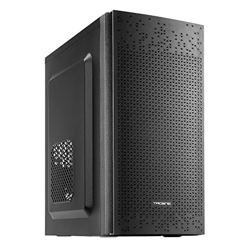 TACENS ANIMA AC6500, Boîtier PC Micro ATX Compact, Refroidissement par Mailles en Façade, Alimentation 500W, USB 3.0, Noir