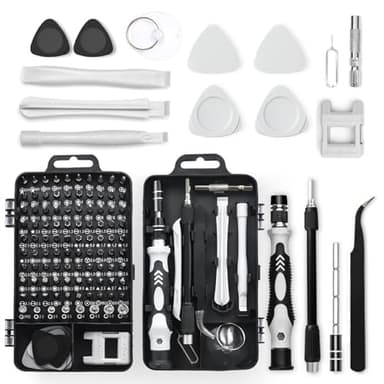 Tournevis de Precision,Kit tournevis de Précision Mini Tournevis 115 en 1 Kit demontage PC Portable pour Smartphones, iPads, Tablettes, Electronique