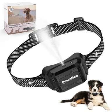 Collier Anti Aboiement Chien, Auto Collier Spray Anti Aboiement Chien avec 3 Niveaux Sensibilité et Pulvérisation Réglables, Collier Citronnelle Chien avec 2 Sangles pour Petits Grands Chiens