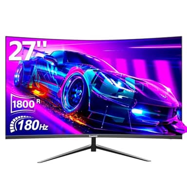 Gawfolk Écran PC Gamer Incurvé 27 Pouces 180Hz, 1080p Moniteur PC Gaming 144Hz 1800R, Écran D'Ordinateur Jeu avec FreeSync & Eye-Care Technology, DP, HDMI, Noir