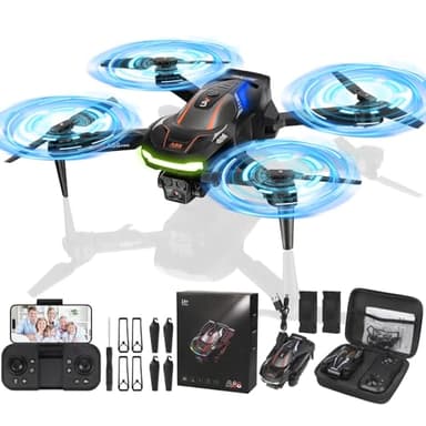 Apritsce Drone avec CaméRa Hd 6k Pour Enfants, Mini Drone Enfants avec Flips 3d, Drones Pliables pour Enfants avec Prise de Vue Intelligente, Drone Longue DuréE de Vol pour Enfants Et DéButants