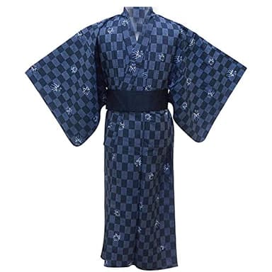 Fancy Pumpkin Yukata Japonais Kimono Japonais pour Hommes Accueil Robe Robe de Chambre Taille L-F3