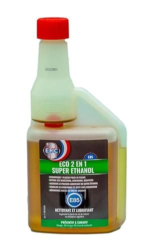 ERC – [ECO 2 en 1 Super Éthanol] | Additif Essence | Nettoyant & Lubrifiant | Protège le moteur & contre la corrosion | Assure la peine puissance du moteur & réduit la consommation | 500 ml