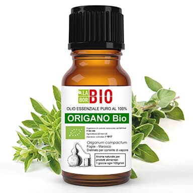 Origan Bio Huile Essentielle 100% Pure 5 ml - Aromatherapie Thérapeutique Alimentaire - Laborbio