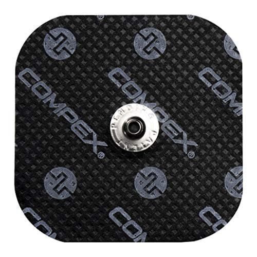 Compex Mixte Performance Snap Lot De 4 Electrodes, Noir, 5x5 Cm EU