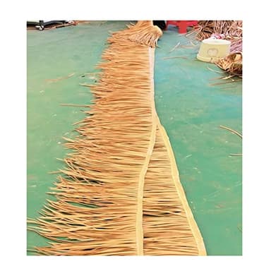YANGUANG Rouleau de Chaume Toit de Paille 0.5x1-10m Tuile de Chaume de Palmier Fausse Paille Panneau Anti-âge Ignifuge pour Extérieur Tiki Bar Pavilion Jardin Décoration de Ferm(Size:10m/32.8ft)