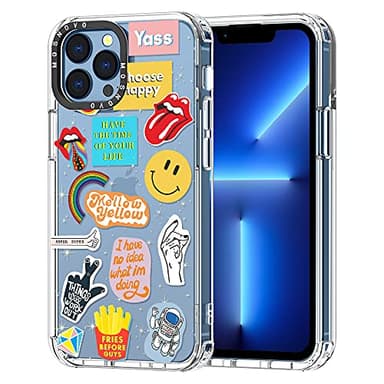 MOSNOVO Coque pour iPhone 13 Pro Max - Housse Fine Transparente Antichoc en TPU + PC [Protection Contre Les Chutes de 2 m/Anti-Pelage] - Culture Pop