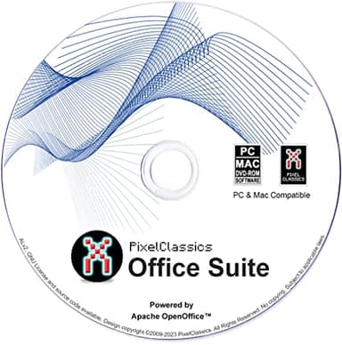 Office Suite 2025 sur CD compatible avec Microsoft Office 2024, 365, 2021, 2019, 2016, 2013, 2010, 2007 Word Excel PowerPoint Propulsé par Apache OpenOffice pour Windows 11, 10, 8.1, 8, 7, PC et Mac