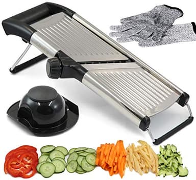 Chef’s Inspirations Mandoline réglable La meilleure mandoline pour couper vos aliments, fruits et légumes
