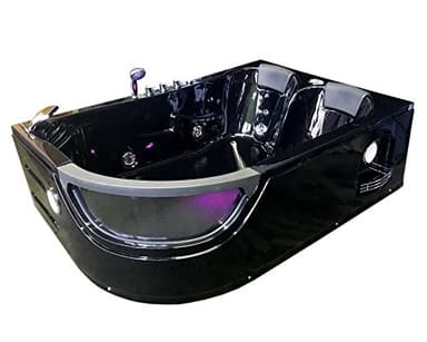 BAIGNOIRE BALNEO Model Orion 180 x 120 cm BAIN ANGLE TOURBILLON MASSANTE SPA 2 PERSONNES CHROMOTHERAPIE