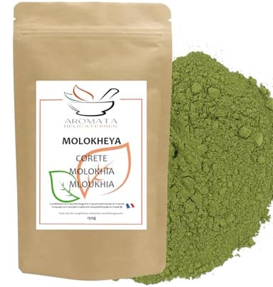 AROMATA – Molokheya /Molokhia "Corète" poudre 150 gr / 100 % Naturelle, sans additifs ni conservateurs.