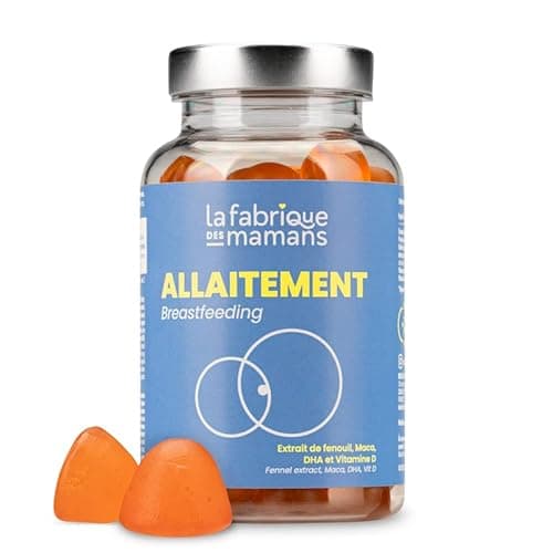 La Fabrique des Mamans - Allaitement - Gummies, Complément Alimentaire - Booste la lactation - Réduit la Fatigue - Fenouil, DHA, Maca, Vitamine C et D - Fabriqué en France - 42 Gummies