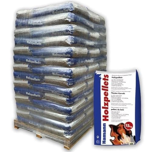 Holzpellets - Granulés de bois 70 x 15 kg - 6 mm - Gamme complète : 1050 kg - Granulés de chauffage - Sans liants ni additifs chimiques