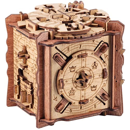 iDventure Cluebox - L’épreuve de Camelot - Puzzle Escape Room Jeu - Puzzle 3D - Boite en Bois - Cadeau Homme Original - Casse-tête mécanique en boîte - Puzzle Adulte - Cadeau Anniversaire Homme