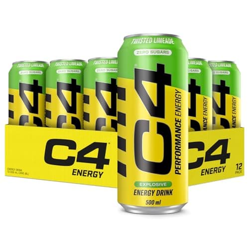 Cellucor C4 Performance Energy Carbonated 500ml x 12 Twisted Limeade Multi-ling