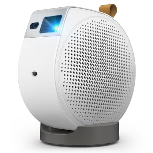 BenQ Vidéoprojecteur GV50 Plafond Portable Laser 1080p avec Base Trépied | Projection À Angle Rotatif | 500 Lumens | Haut-Parleur Bluetooth Basses 18 W | Google TV avec Netflix | Chromecast & AirPlay