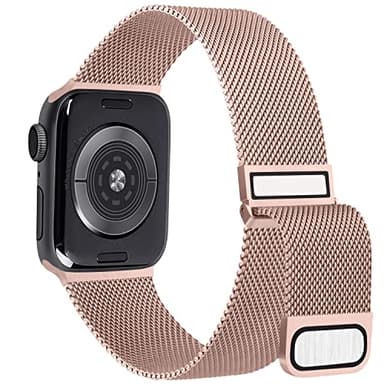 YLK Métal Bracelets Compatible avec Apple Watch 38mm 40mm 41mm 42mm 44mm 45mm 46mm 49mm Femme, Acier Inoxydable en Métal Compatible pour iWatch Series 10 9 8 7 6 5 4 3 2 SE/SE2/Ultra/Ultra 2