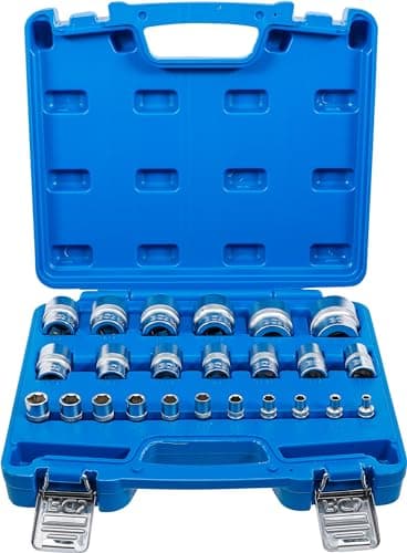 BGS 2246 | Jeu de douilles, six pans | 6,3 mm (1/4"), 12,5 mm (1/2") | en pouce | 24 pièces