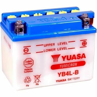 Batterie YUASA YB4L-B compatible avec MBK CW Booster Spirit - 50 CC - 1999-2003 moto scooter spécifique complète