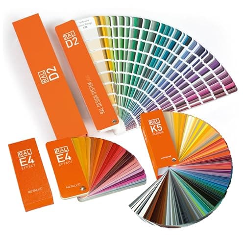 RAL Jeu de nuanciers avec Toutes Les Couleurs RAL: RAL K5, RAL D2, RAL E4