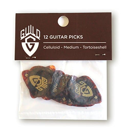 Guild Guitars Traditional Celluloid Picks - Medium Gauge, 12 Pack