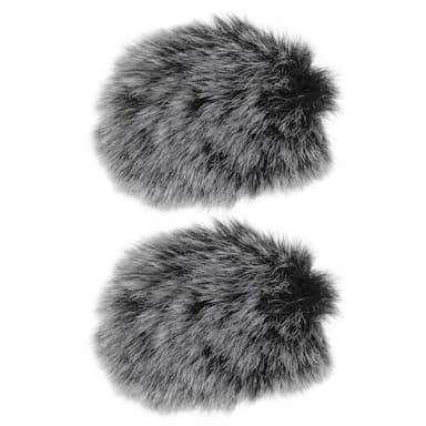 VGOL Lot de 2 microphones en fourrure compatibles avec Hollyland Lark M1 C1 et microphone cravate sans fil MOMA M1