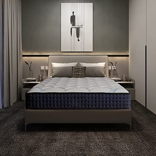 IZTOSS Matelas 160x200 Matelas Mémoire de Forme 11 Zones Différenciées 17cm de Hauteur