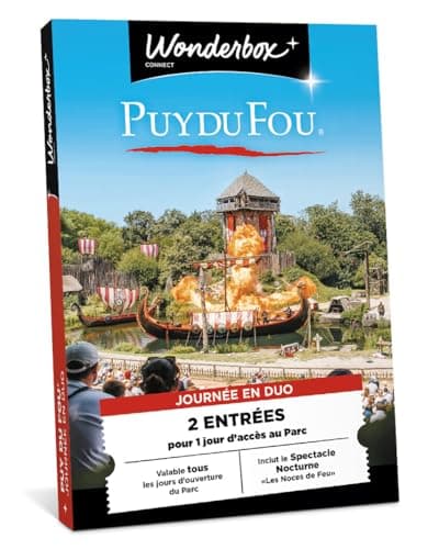 PUY du Fou - 1 Jour en Duo - Coffret Cadeau - Ticketbox - Idée Cadeau Divertissement