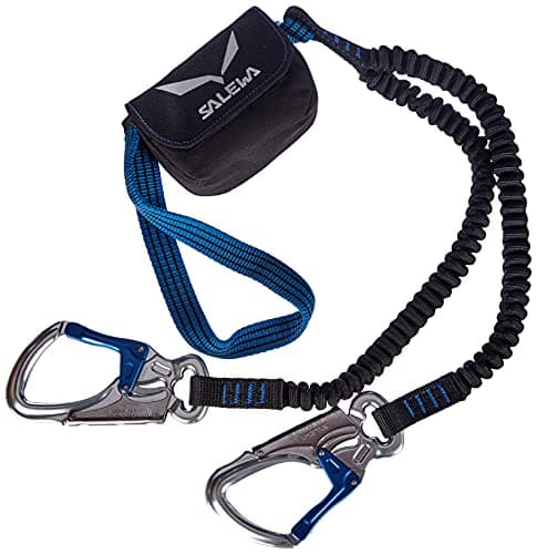 Salewa Set Via Ferrata Premium Attac, Mixte Adulte, Bleu/Noir, Taille unique
