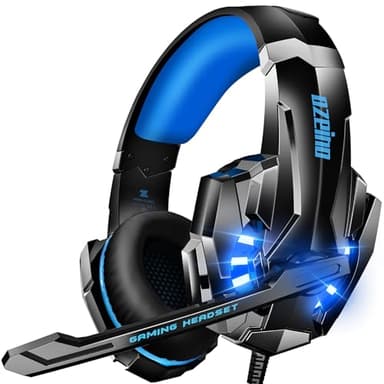 Ozeino Casque Gaming, Casque Gamer pour Ps5, Son Stéréo 3D, Casque avec Microphone Antibruit, Casques avec Jack 3,5 mm,Casque Gaming pour PC Ps4 Xbox Switch