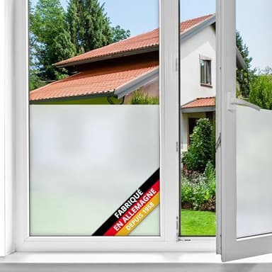 d-c-fix film fenêtre anti regard autocollant Opale 45 cm x 2 m - opaque adhésif et décoratif brise-vue cache occultant pour vitre, vitrage, douche