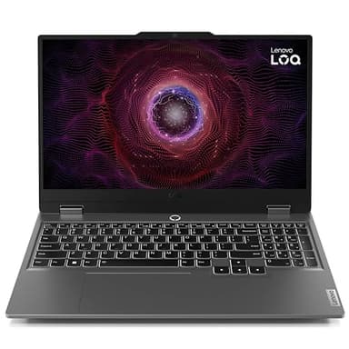 Lenovo LOQ 15AHP9 - Ordinateur Portable Gaming 15.6'' FHD 144Hz (AMD Ryzen 7 8845HS, RAM 16Go, SSD 512Go, NVIDIA GeForce RTX 4050-6GB, Windows 11 Home) Clavier AZERTY Français - Gris Lunaire