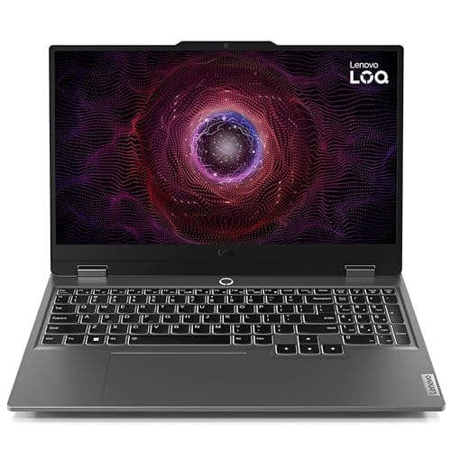Lenovo LOQ 15AHP9 - Ordinateur Portable Gaming 15.6'' FHD 144Hz (AMD Ryzen 7 8845HS, RAM 16Go, SSD 512Go, NVIDIA GeForce RTX 4050-6GB, Windows 11 Home) Clavier AZERTY Français - Gris Lunaire