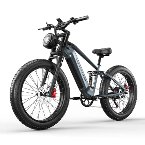 Lohang vélo électrique pour Adultes, avec Batterie Amovible de 48V18AH, autonomie maximale de 45 à 90 kilomètres, VTT électrique de 26 Pouces, vélo électrique pour Hommes et Femmes.