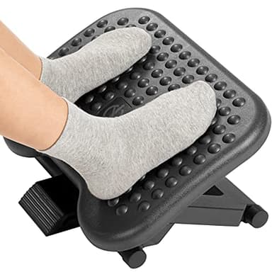 HUANUO Repose-pieds réglable en hauteur et angle - antidérapant pour bureau, maison, voyage