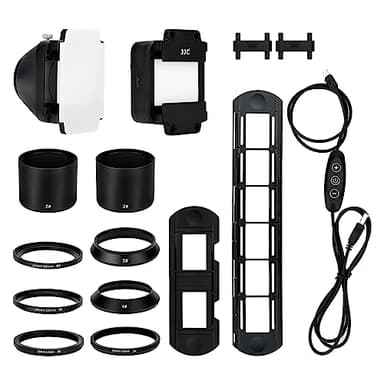 JJC Scanner Négatif de Film 35mm, Adaptateur de Numérisation de Film avec Jeu de Lumière LED, Support de Diapositives et de Films pour La Copie Négative. des Accessoires de Scanner de Films